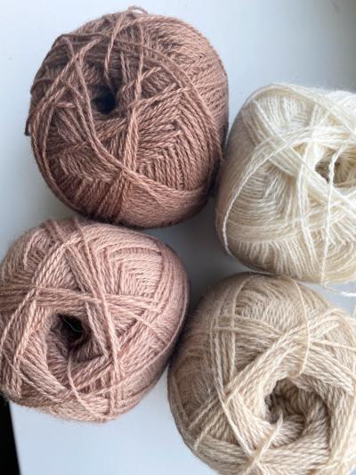 Ruke knit Wool yarn - Mocha (264), 100g