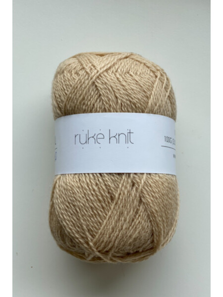 Ruke knit Wool yarn - Cream (260), 100g